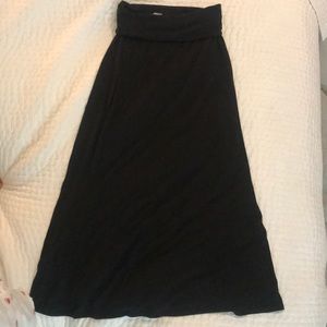 Black maxi skirt
